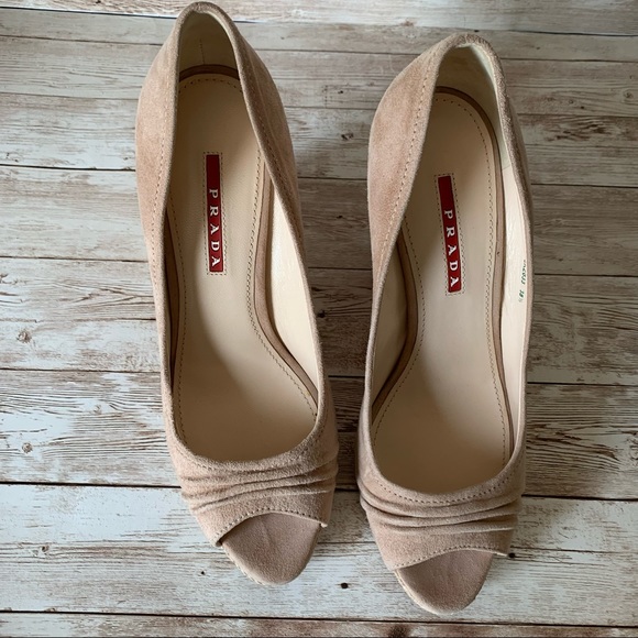 EUC Prada espadrilles wedge size 38.5 - Picture 4 of 7